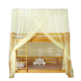 子母床蚊帐上下铺一体式双层床儿童实木上下床家用高低床专用蚊帐