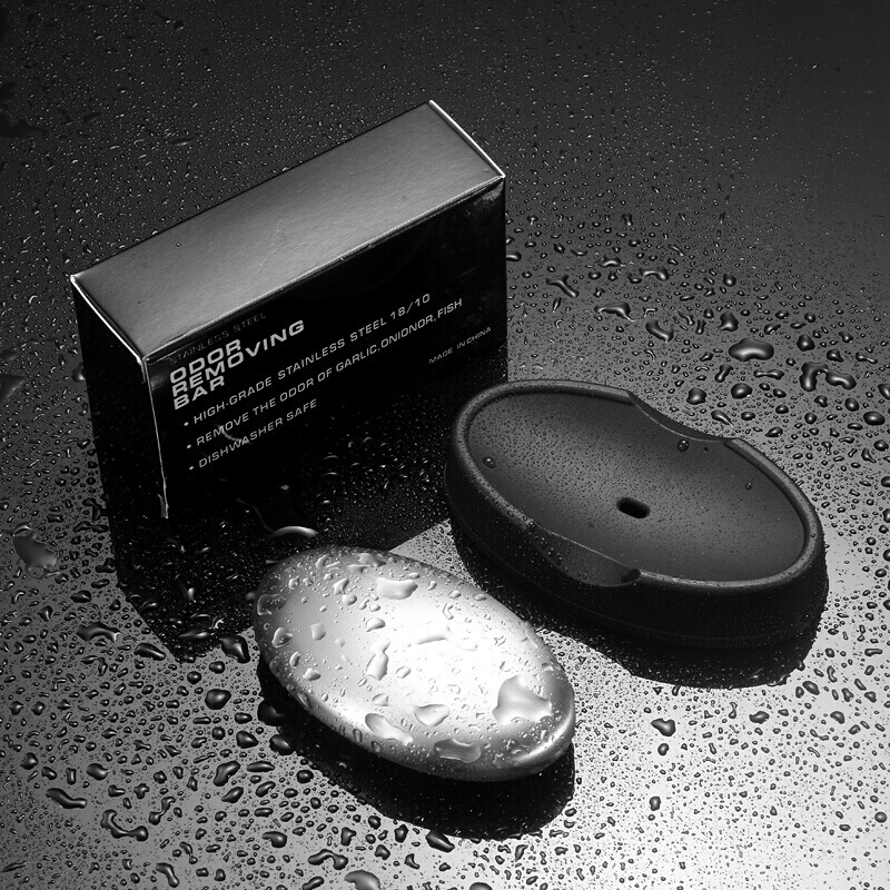 大号厨房工具304不锈钢肥皂除味金属皂椭圆形洗手器去蒜去味去腥
