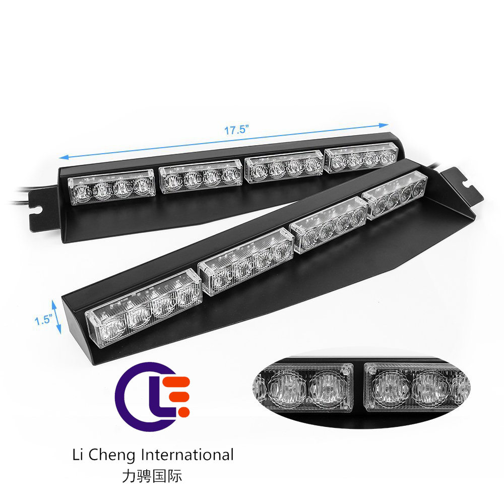 32LED汽车前挡风玻璃吸盘灯 大功率led灯珠爆闪警示灯现货批发