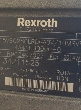 R902497097  A15VSO280LRDGA0V/10MRVE4A41EU0000-0 # Rexroth