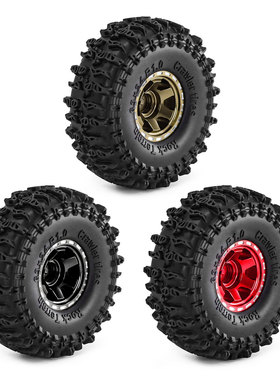 RC攀爬车1.0寸铝合金刀锋轮毂+JC胎SCX24 TRX4M FMS24-W184