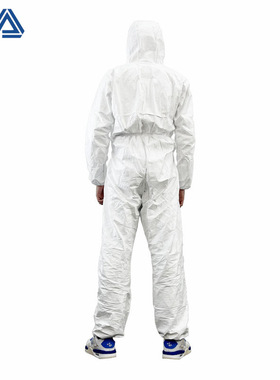 工厂直销一次性TYPE5/6压条防护服65g可用于机场工作人员ISO16604