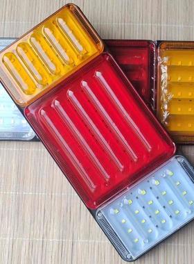 电子140后尾灯24v货车LED超亮12V农用车刹车挂车后尾灯倒车灯6D款