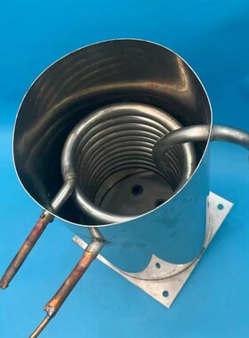 精选工业冷水机专用304不锈钢水箱配套不锈钢盘管蒸发器3P5P10P15