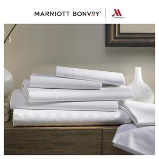 万豪酒店四件套五星级酒店床上用品条纹提花被套床单