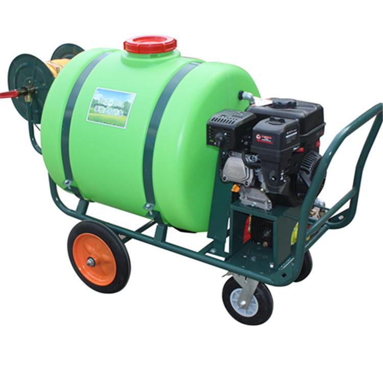 手推园林树木打药车汽油柴油喷雾机高压农用电动摇控收放管喷雾器