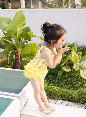 2025夏新款爆款女童泳衣连身可爱