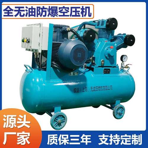 小型高压防爆空压机无油3KW活塞式BT4/CT4粉尘气体压缩机厂家