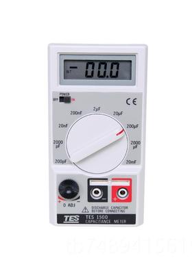 正品泰仕电TES1500高精度数-电容表台湾感检测试字仪过载保险丝保