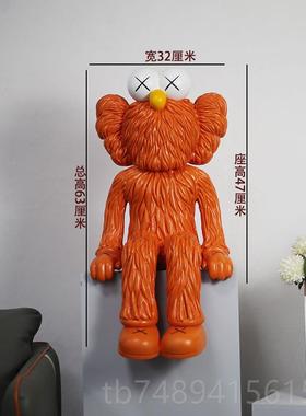 正品大网红潮玩麻街公仔客厅型落地摆件电柜装饰芝品轻视奢乔迁新