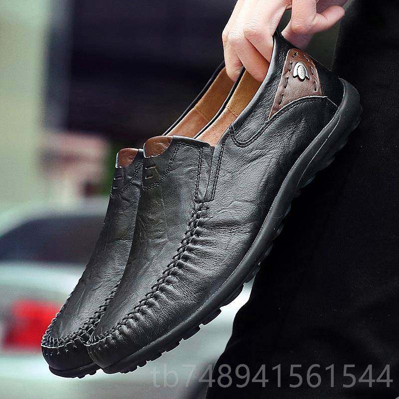 正品百搭豆豆鞋男士真皮休闲皮鞋韩季版软防滑驾车春懒人底鞋透气,流行男鞋,单鞋,淘宝优惠券,粉丝福利购,淘宝优惠卷