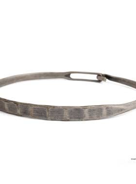 正品潮牌IXTRM手镯HOK-BAVN 925纯银镯子情侣饰品 复古原创O简银