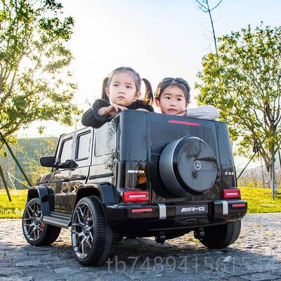 正品正超大双G座奔驰G63AMG版授权汽大儿童电动车充电可遥控可坐