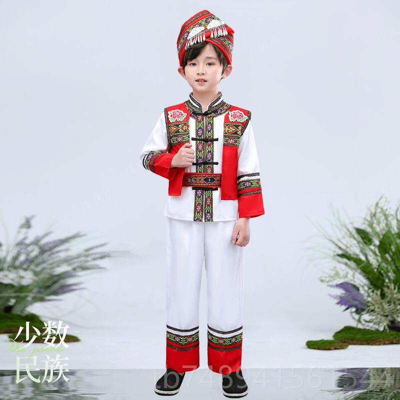 正品新款数少民族服装儿童仫佬族幼男女孩演合出服儿表演服舞蹈唱