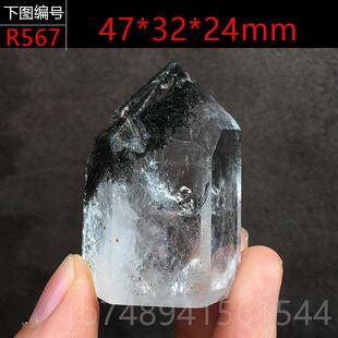 推居荐墨绿色绿幽灵水柱子聚晶宝盆千层金字塔原石原品矿家饰 正品