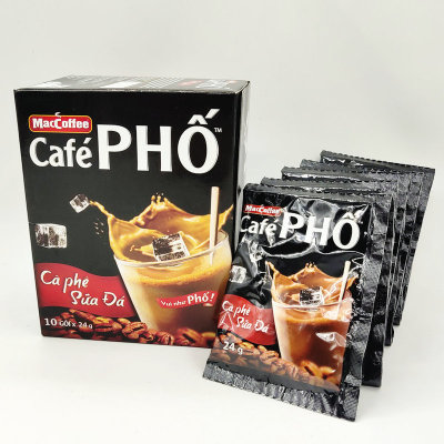 越南 特产冰咖啡240g Mac CafePHO 特浓纯香速溶三合一牛奶东
