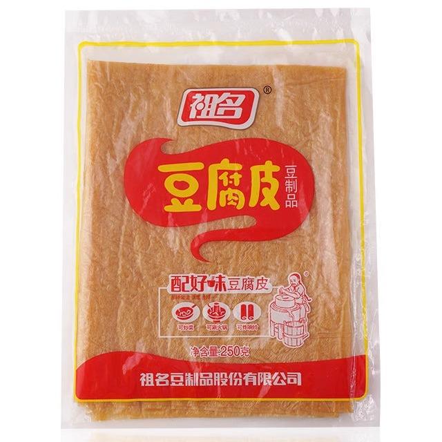祖名豆腐皮250g 素食食品豆腐千张豆皮干货豆制品