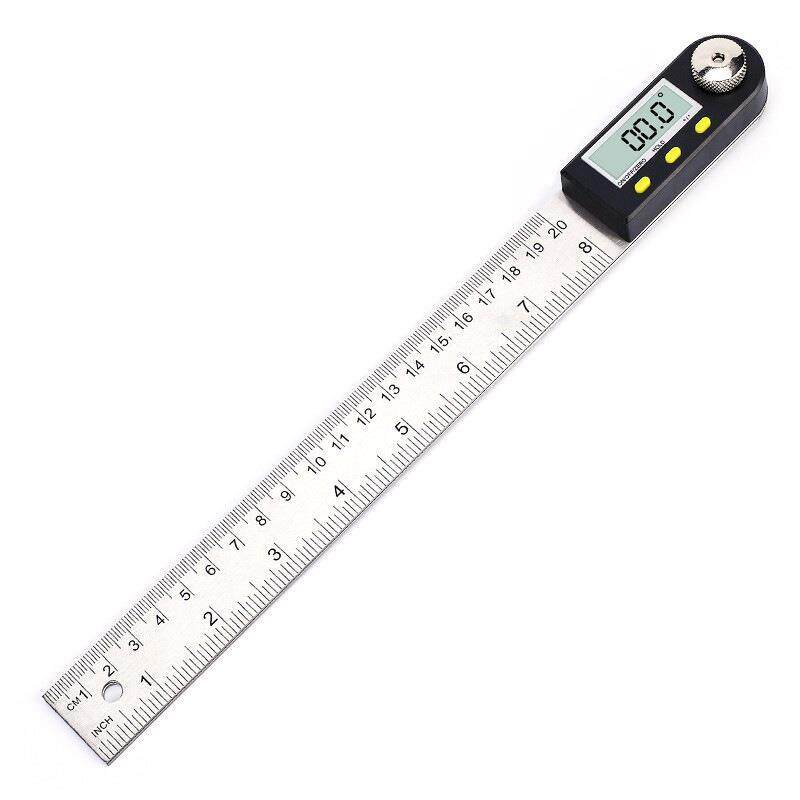 伊莱科EM-KAL500数显角度尺不锈钢电子角度尺量角器0-500mm