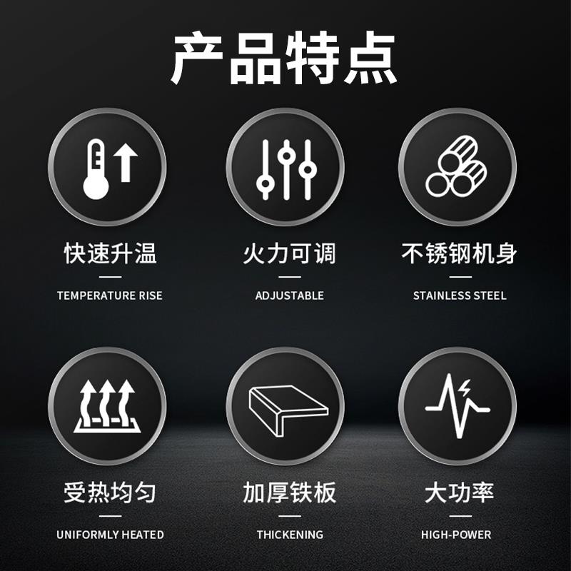 佳斯特JZH-RU燃气1/3扒炉连焗炉商用立式煎牛排天然液化趴炉JUSTA