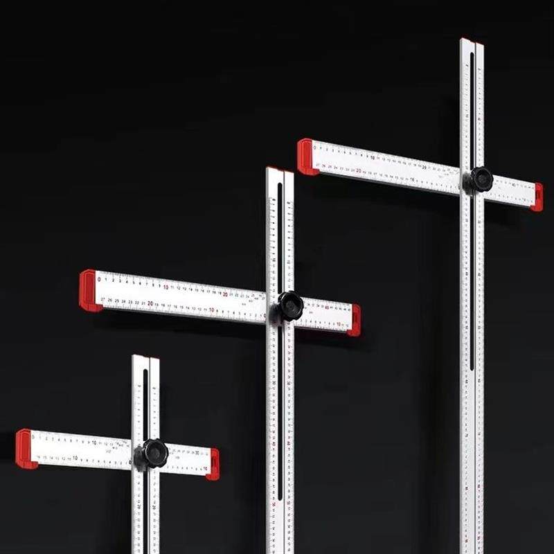 德国进口丁字尺木工T型划线尺多功能十字直角尺组合可调60CM90CM