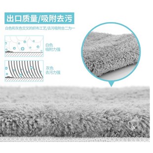精选60cm拖把布平板拖把大号布头尘推头替换头条状粘贴式排拖布5