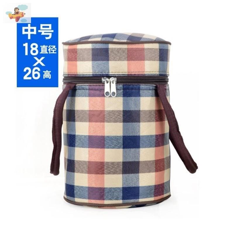 大中小号保温饭盒袋便当包加厚防水圆形保温袋特大饭桶袋提锅手袋