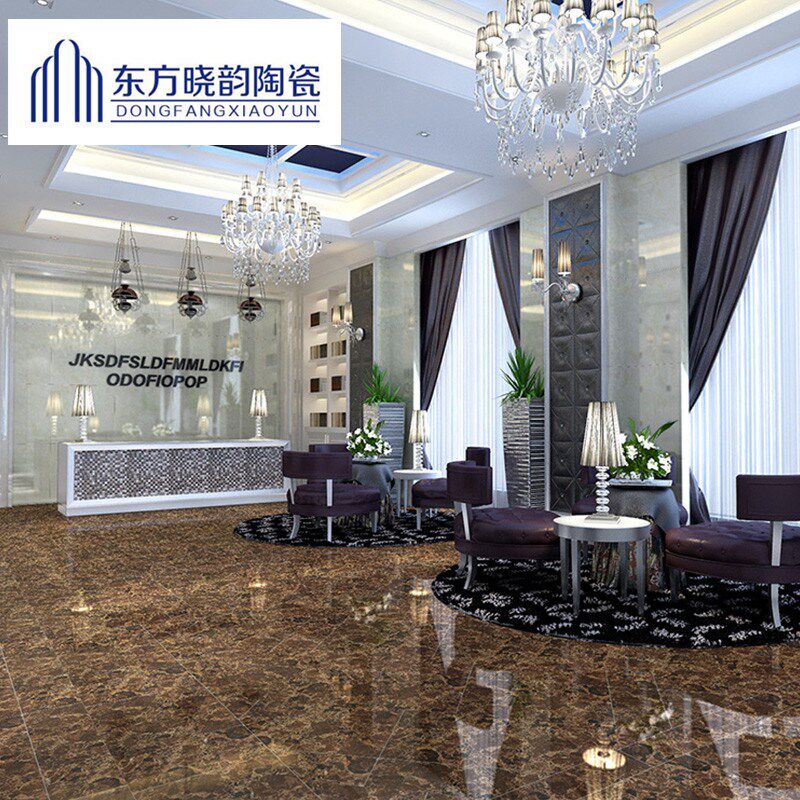800X800黑金花深啡网紫罗红银白龙金刚石全抛釉瓷砖 波导线 地砖