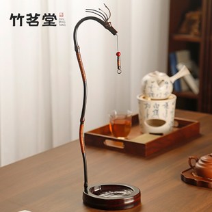 精选大漆楠竹龙挂香香插创意龙头线香竹挂香架香薰炉茶室茶空间摆