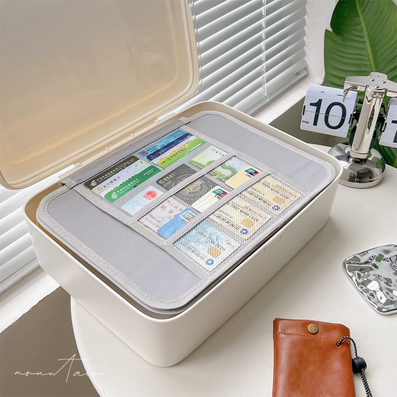 精选家用重要证件收纳盒文件资料风琴包索引文件夹房产户口本整理