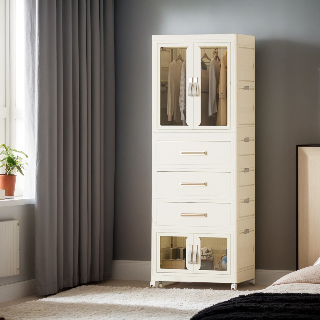 衣柜简易组装家用宝宝衣服卧室收纳柜儿童衣柜出租房婴儿带抽屉