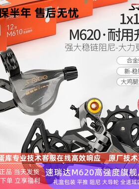 速瑞达山地自行车12速套件M620大鸡腿导轮速降软尾后拨指拨变速器