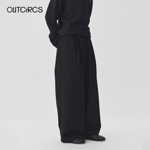 OUTCiRCS秋季垂感宽松直筒裤