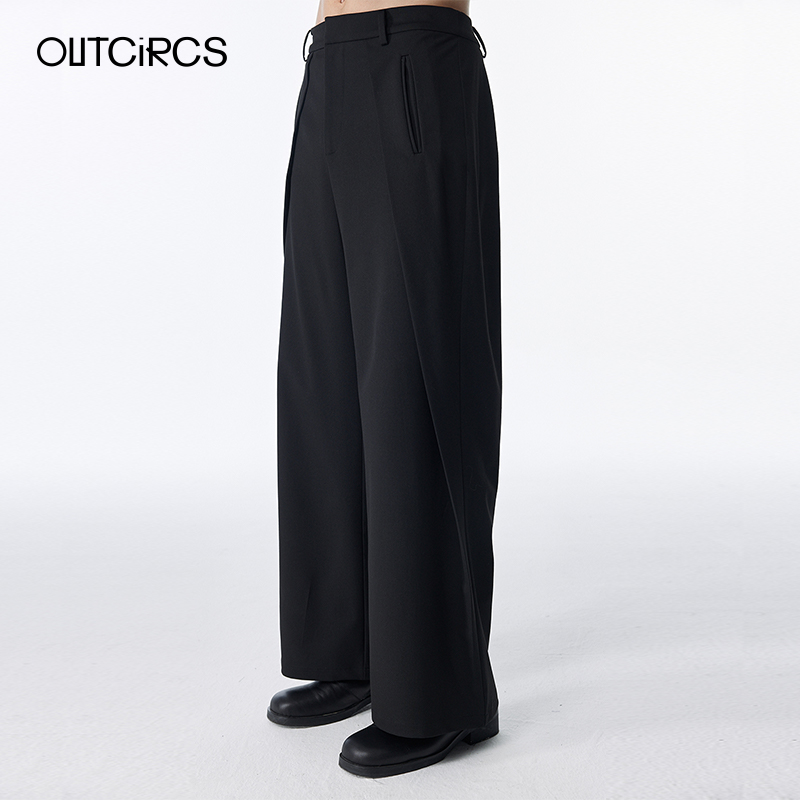 OUTCiRCS工字褶开袋西裤25新款