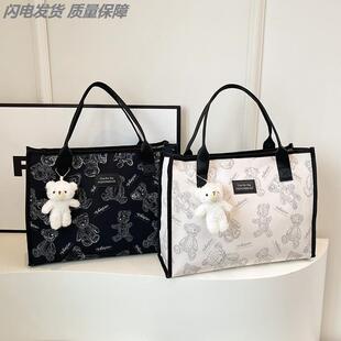 大容量母婴外出轻便2025新帆布托特宝妈带娃出门手提袋妈咪待产包