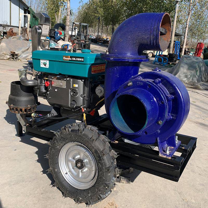 农用型6寸8寸10寸抽水泵移动拖车式混流泵浇地灌溉工程施工水泵