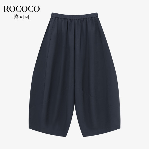 ROCOCO/洛可可春夏时尚百搭舒适简约女装长裤