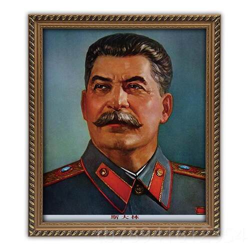 高档斯大林画像框斯大林老有年大有厅装饰画带外国名人领导国外框