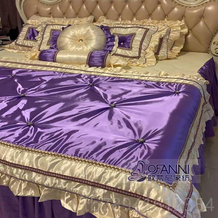 高档欧式法式奢华床上用式婚庆美家纺别墅软装新古典品床品件套直