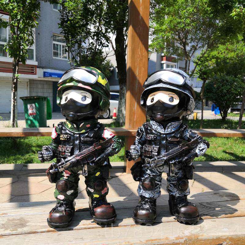 高档超大号创通男孩存礼钱罐可爱战友储蓄罐送男意友儿童生日卡六