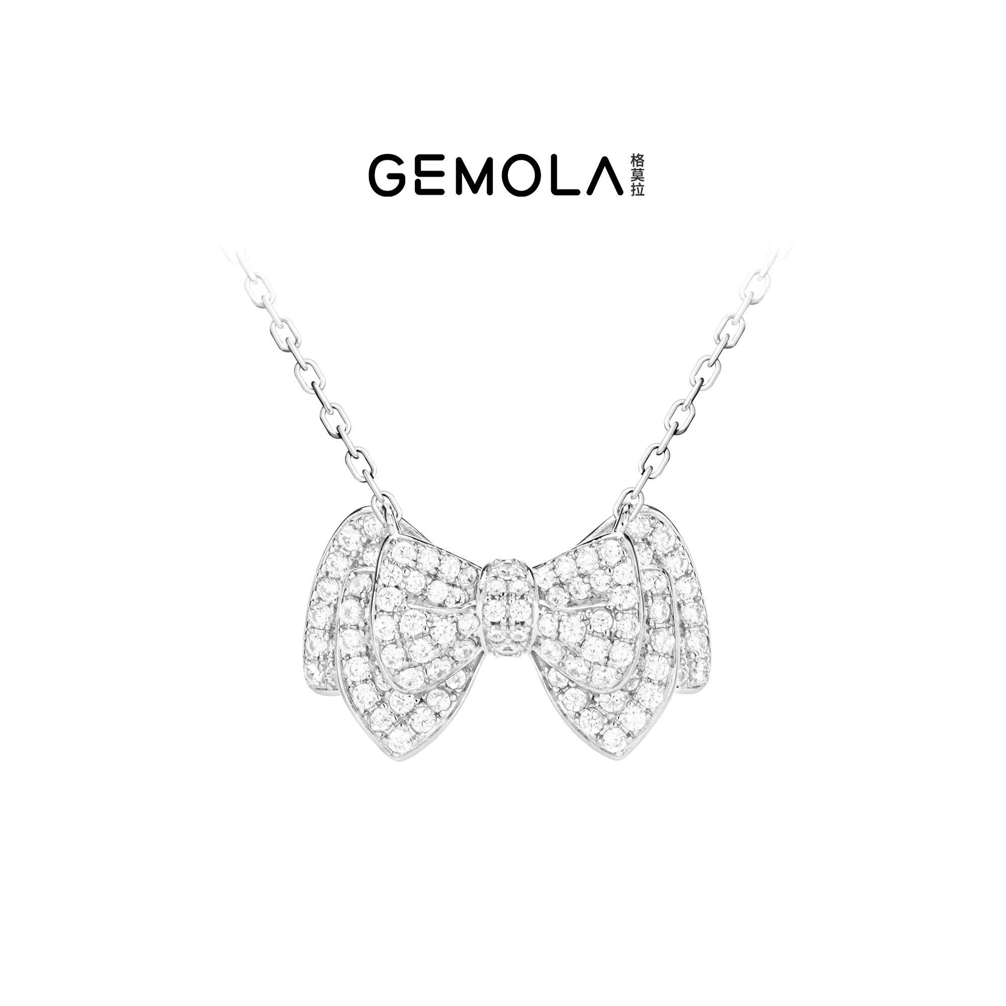GEMOLA/格莫拉 叛逆千金风 甜心蝴蝶结项链戒指