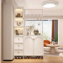 奶油风入户玄关柜门厅鞋 柜一体双面玄关架置物柜隔断屏风