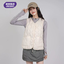 唐狮集团DESSO秋冬款 居家内胆内胆轻薄 女保暖羽绒棉马甲背心短款