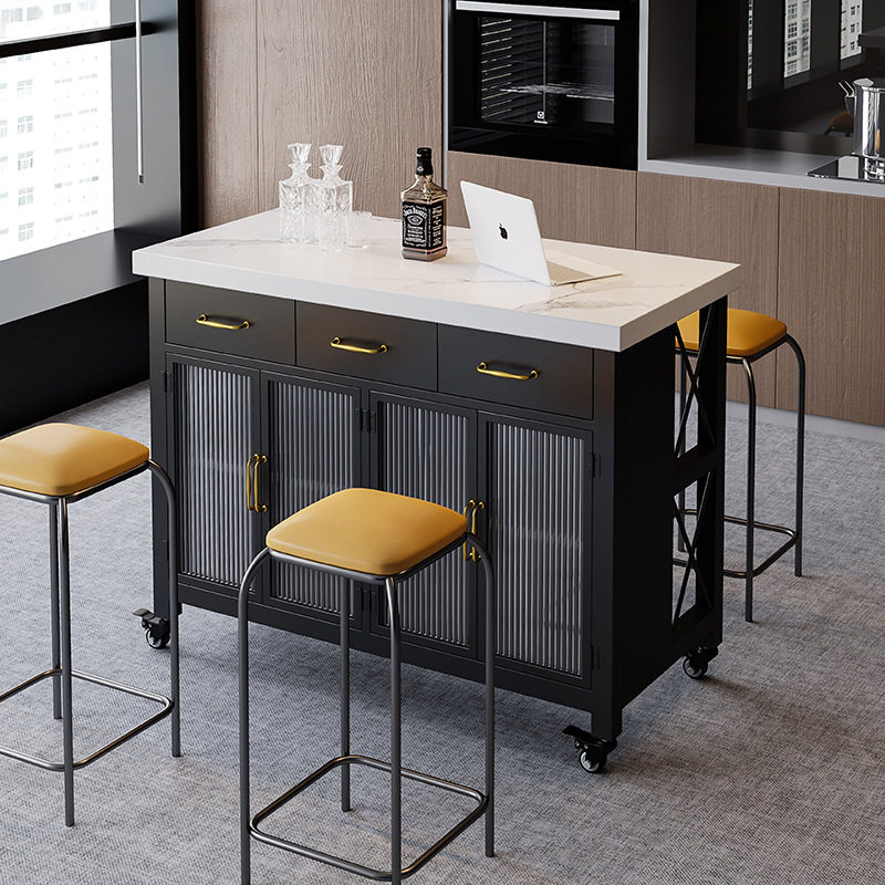 厨房开放式餐边柜储物茶水柜轻奢可移动中岛台家用吧台桌简约北J&,电子元器件市场,电线扎带/束线带,淘宝优惠券,粉丝福利购,淘宝优惠卷