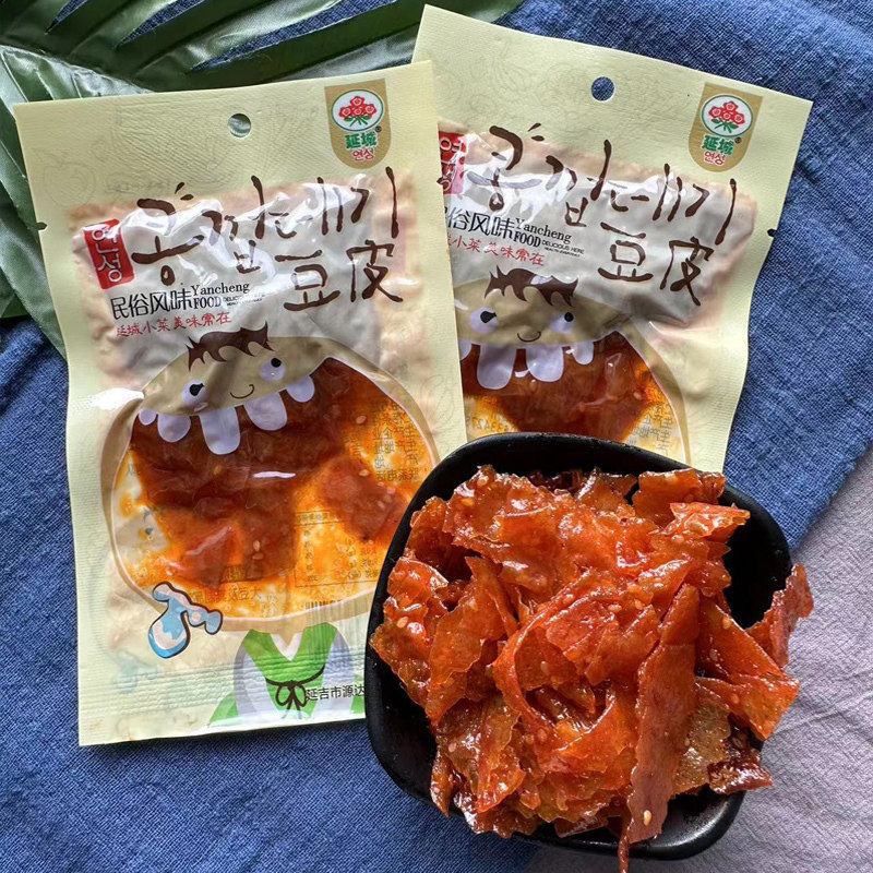 延边特产朝鲜族风味甜辣口味豆皮豆干豆丝豆制品延城小菜延吉零食