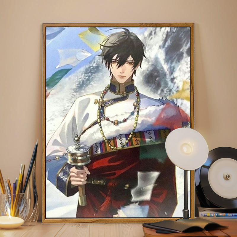 张起灵盗墓笔记数字油画DIY吴邪