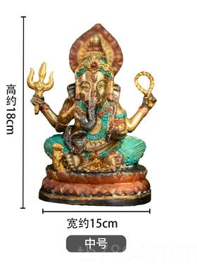 正品异南丽泰客国象意神电视柜摆件泰式全铜装饰东亚厅象鼻神禅工