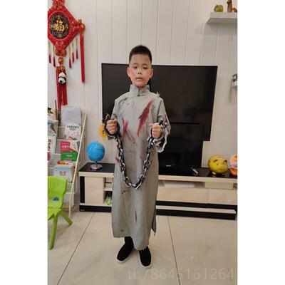 正品刑场囚衣革命党地下党血李玉和色民演出服刑场囚衣陈衣白延国