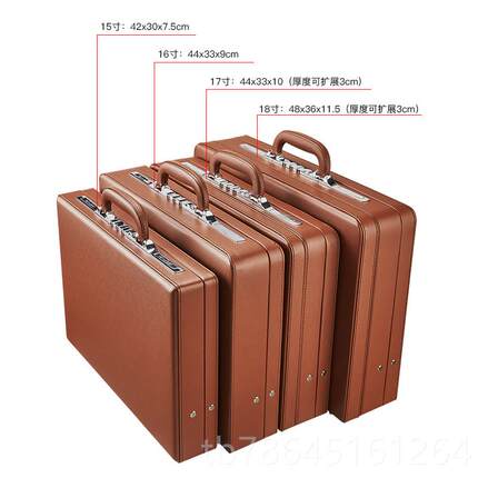 正品儿公文箱手商务提菲箱复古密码箱文件箱电脑包钱箱证件收雪纳