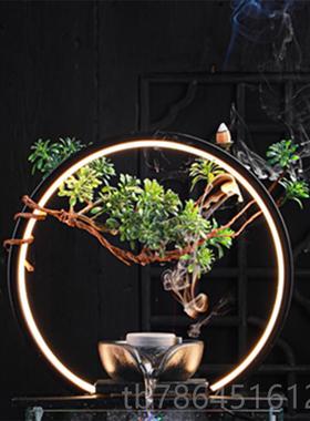 正品悬壶循环流摆件配件搭办配玻璃小加鱼缸喷泉湿器水客厅公室桌