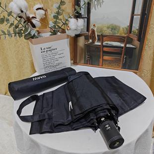 正品简约色全速自动单无黑胶晴雨伞纯折叠人便携高密度拒水干伞面